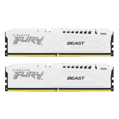 Модуль памяти для компьютера DDR5 32GB (2x16GB) 6800 MHz Beast White EXPO Kingston Fury (ex.HyperX) (KF568C34BWEK2-32) (U0944199)