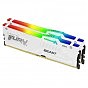 Модуль памяти для компьютера DDR5 32GB (2x16GB) 6800 MHz Beast White RGB EXPO Kingston Fury (ex.HyperX) (KF568C34BWEAK2-32) (U0944200)
