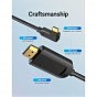 Кабель мультимедийный USB-C 3.1 to HDMI 1.5m 90° 4K 60 Гц PVC Black Vention (CGVBG) (U0955461)