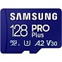 Карта памяти Samsung 128 GB microSDXC Pro Plus UHS-I U3 V30 A2 Class 10 + SD-adapter (MB-MD128SA/EU) (U0970703)