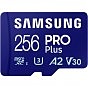Карта пам'яті Samsung 256 GB microSDXC Pro Plus UHS-I U3 V30 A2 Class 10 + SD-adap (MB-MD256SA/EU) (U0970705)