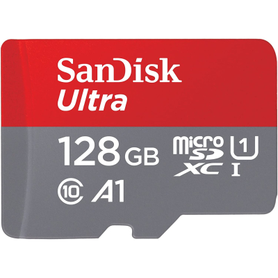 Карта пам'яті SanDisk 128GB microSD class 10 UHS-I A1 Ultra (SDSQUAB-128G-GN6MN) (U1005992)