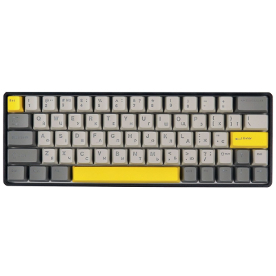 Клавиатура Epomaker EP64 60 Mulan Switch Hot-Swap RGB Wireless/Bluetooth/USB UA Black (EP64-B-M) (U1010732)