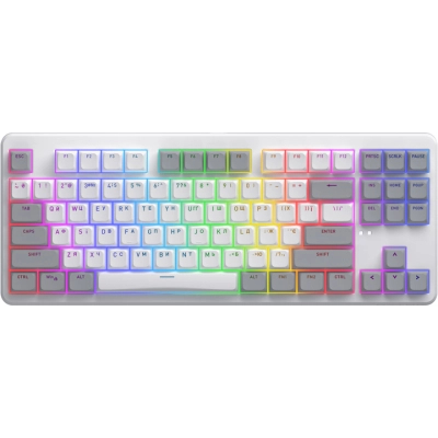 Клавиатура Hator Rockfall 3 Mecha TKL QMK/VIA Orange Wireless White (HTK851UA) (U1012009)