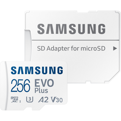 Карта памяти Samsung 256GB microSD class 10 UHS-I U3 V30 A2 EVO Plus (MB-MC256SA/EU) (U1018630)