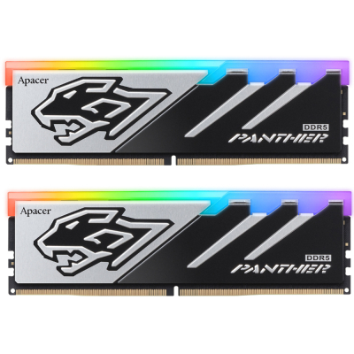 Модуль памяти для компьютера DDR5 32GB (2x16GB) 6000 MHz Panther RGB Apacer (AH5U32G60C6229BAA-2) (U1018598)