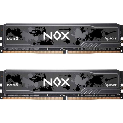 Модуль памяти для компьютера DDR5 64GB (2x32GB) 5600 MHz NOX Apacer (AH5U64G56C522MBAA-2) (U1018600)