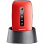 Мобильный телефон Panasonic KX-TU550 Red (KX-TU550EXR) (U1022601)