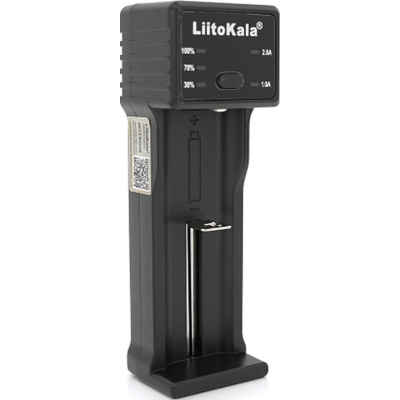 Зарядное устройство для аккумуляторов Liitokala 1 Slot, LED disp, USB, Li-ion/3.7V/3.8V, Li-Fe/3.2V, Ni-MH/1.2V (Lii-100C) (U1027655)