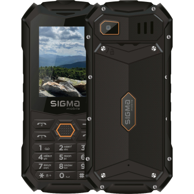 Мобильный телефон Sigma X-treme PV68 Black Orange (4827798738221) (U1027839)