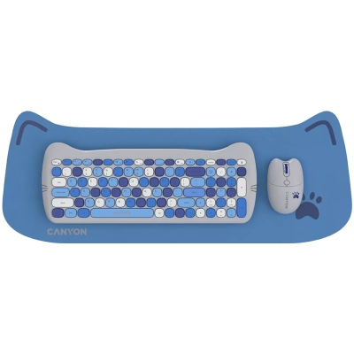 Комплект Canyon HSET-W6 Kitty Edition Wireless UA Blue (CNS-HSETW6BL) (U1030961)