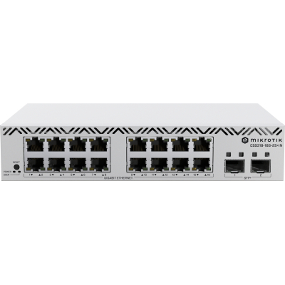 Комутатор мережевий Mikrotik CSS318-16G-2S+IN (U1031299)